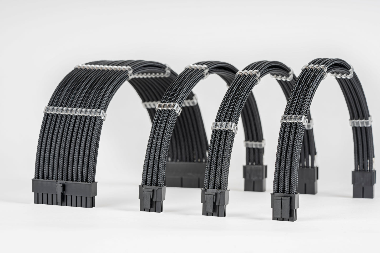 Sensei Mods Custom Sleeved Cable - Asphalt Black Single Colour